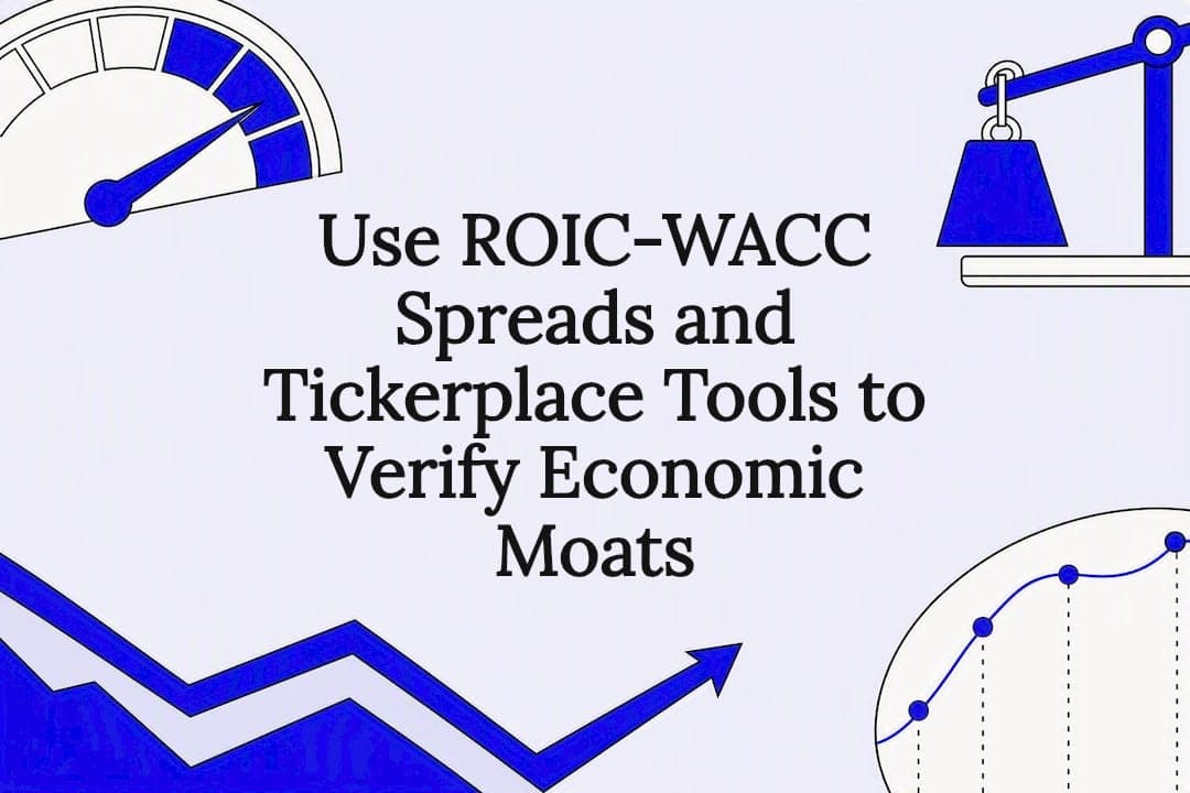 Use ROIC-WACC Spreads and Tickerplace Tools to Verify Economic Moats